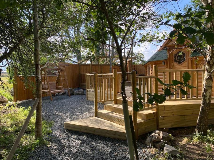 Craigshannoch Luxury 1 Bed Woodland Lodge Hot Tub Kintore Kültér fotó